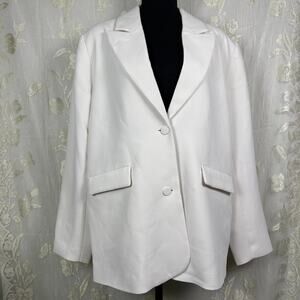 NWT Good American Ivory Executive Oversized Blazer MSRP $169 Size 1/2 (S/M)